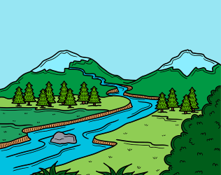 thumbnail Drawing of River Courtesy of