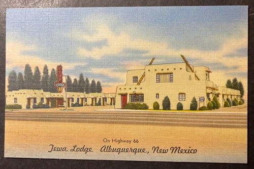 Tewa Lodge postcard