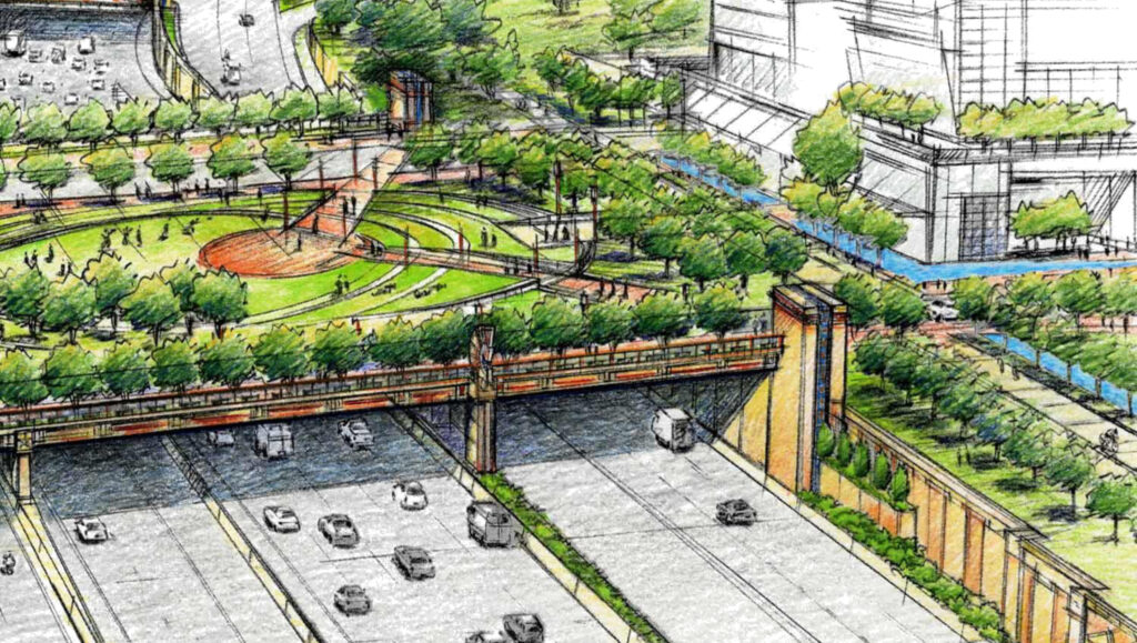 Deck Park rendering Texas Department of Transportation