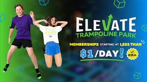 Elevate Trampoline Park advertisement