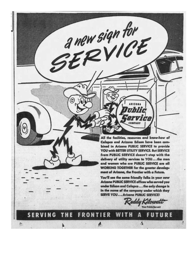 Arizona Public Service 1950s ad