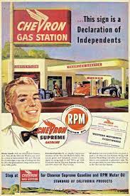 Chevron 1950s ad