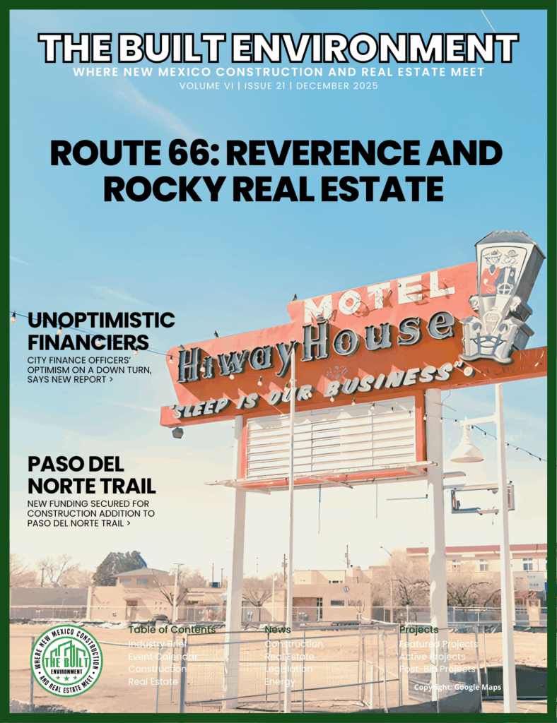 Magazine cover of The Built Environment, New Mexico: Volume 6 Issue 21