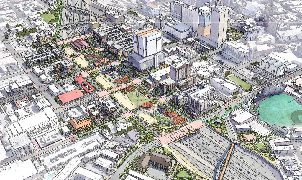 El Paso Deck Plaza rendering by the Paso Del Norte Foundation