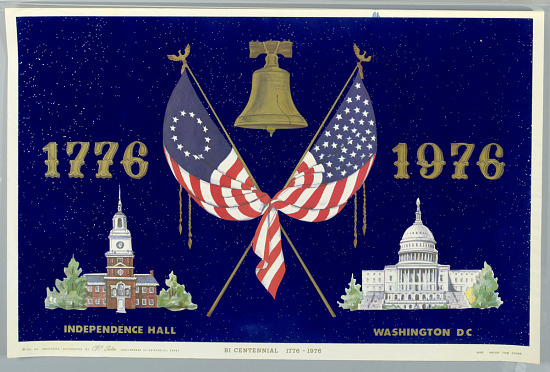 U.S. 1976 Bicentennial image Smithsonian Institute poster