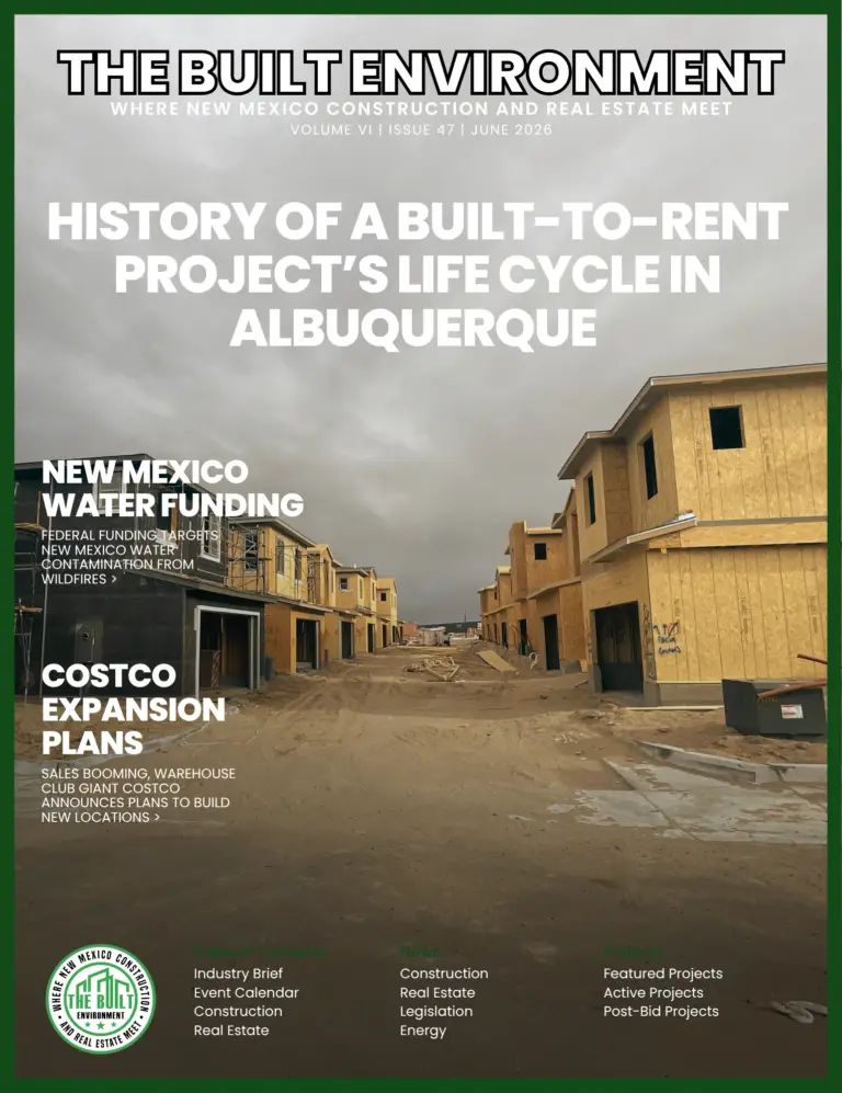 Volume 6 Issue 47 cover: The Built Environment New Mexico