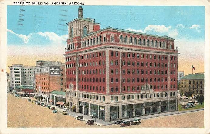 Security Building of Phoeniix postcard